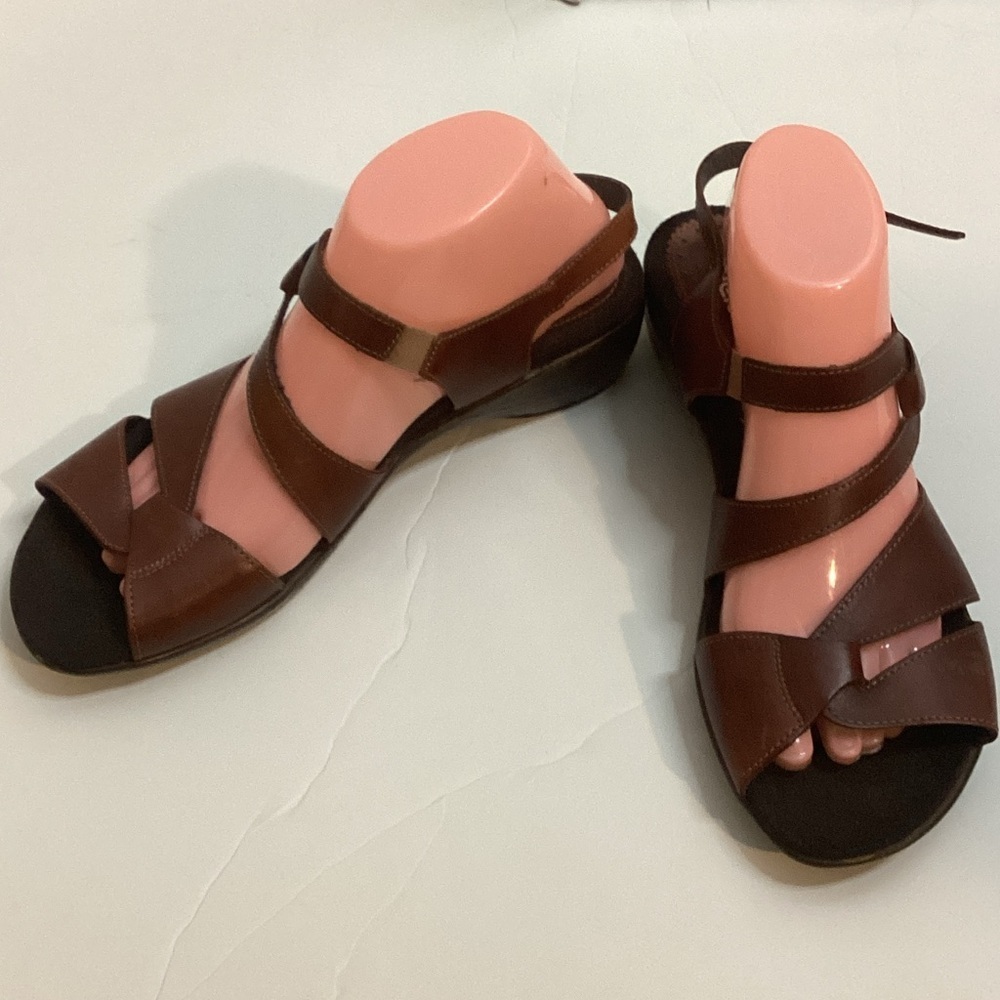 Rieker Brown Strappy Sandals Low Heel 40
